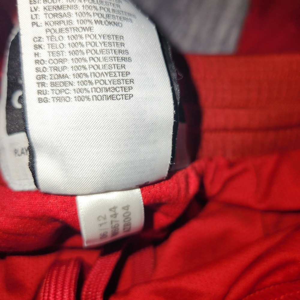 Adidas Red Wind Track Pants Men's Large Athletic Joggers Workout‎ - Picture 7 of 15